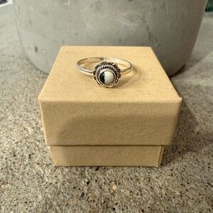 Sterling Silver 925 Ring with White Buffalo Stone
